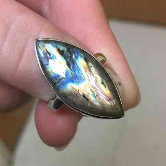 Labradorite Spectrolite ring - Picture 1 of 4